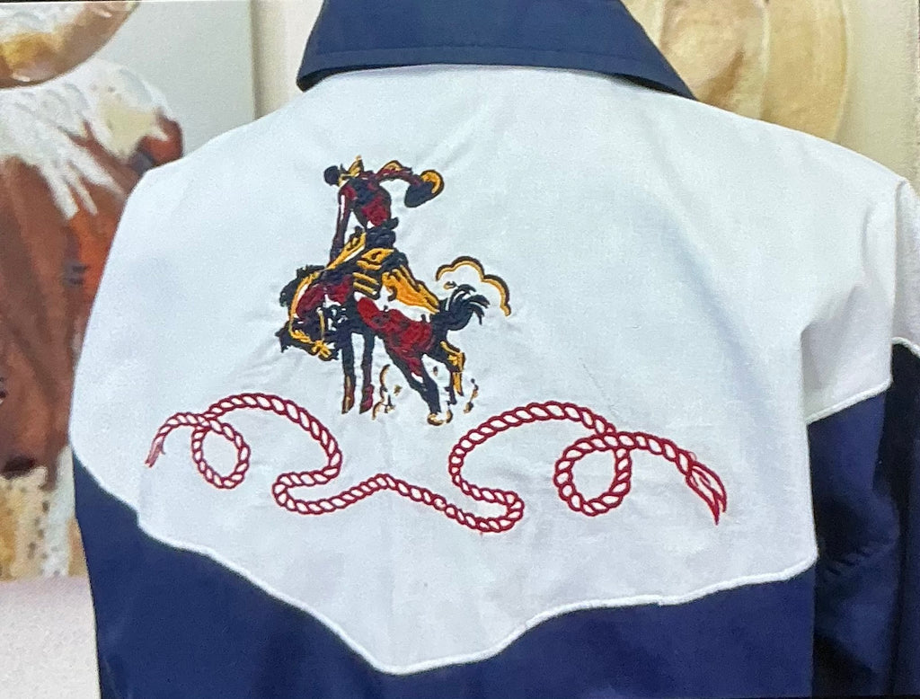 Bucking bronc button up