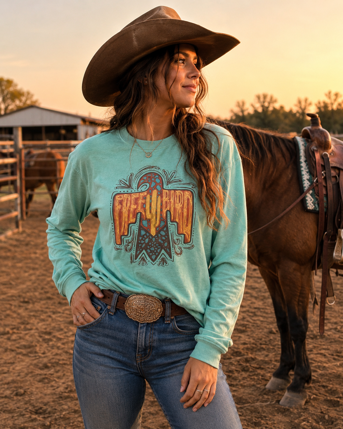 Thunderbird long sleeve Tee