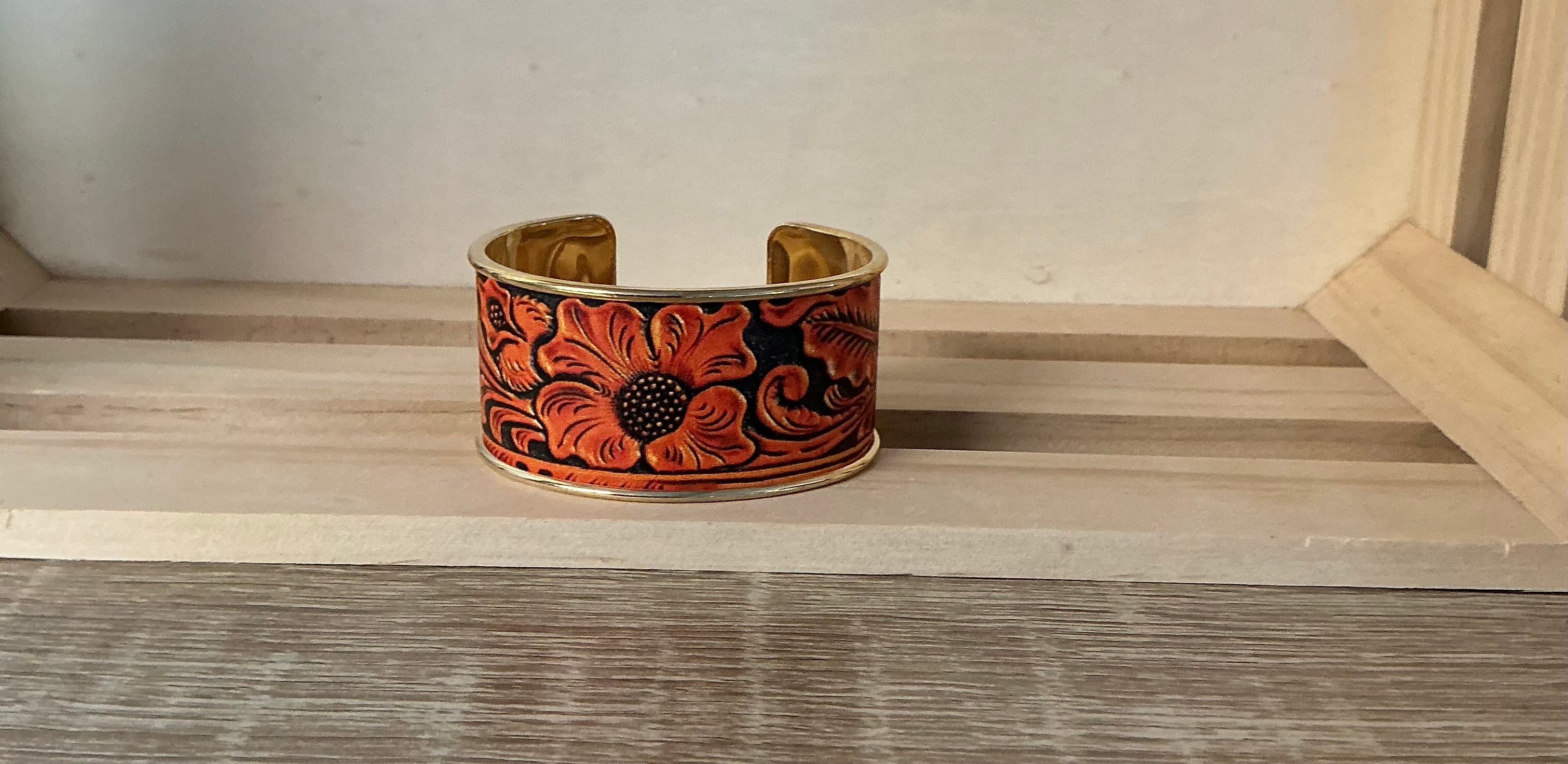 Painted bracelet cuff