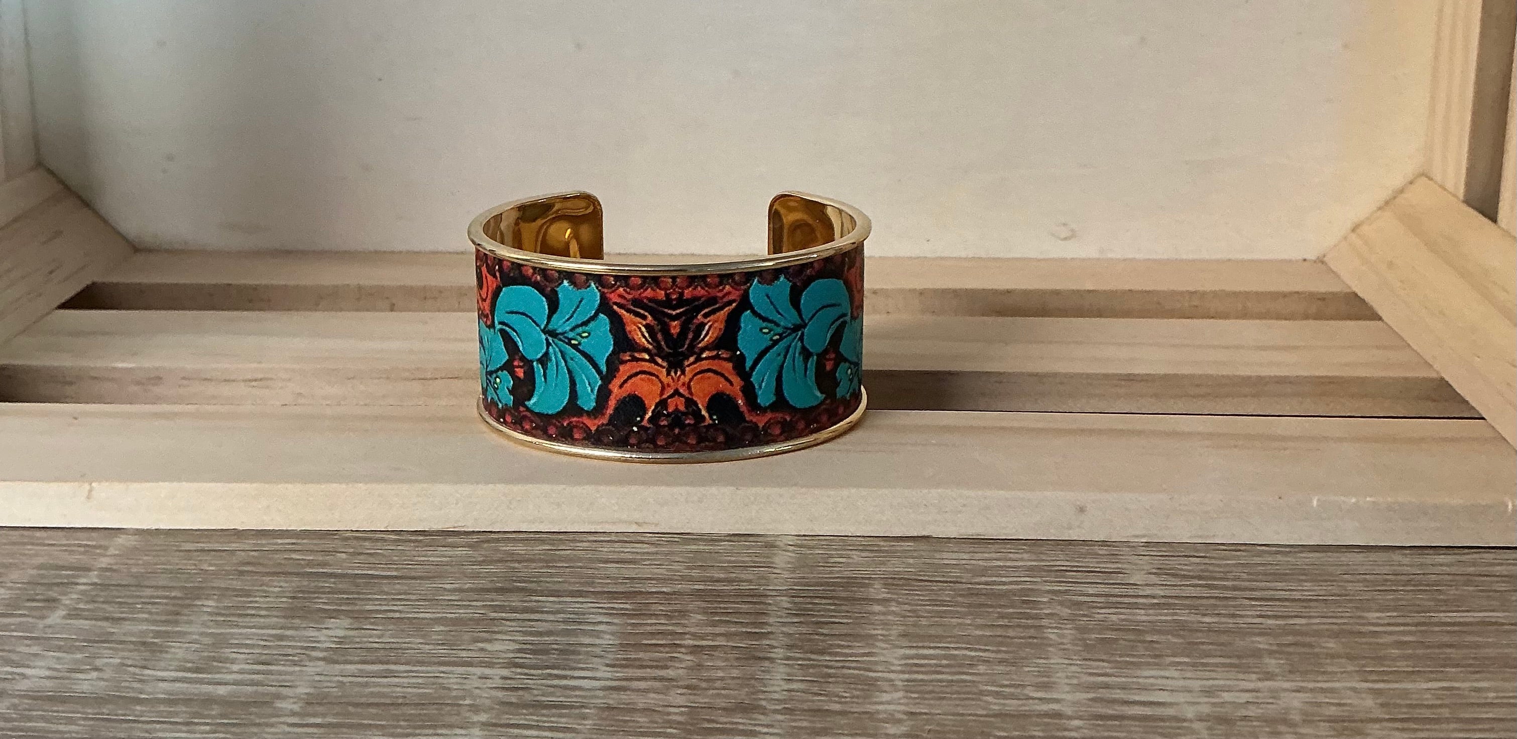 Painted bracelet cuff