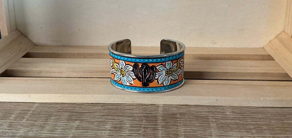 Painted bracelet cuff