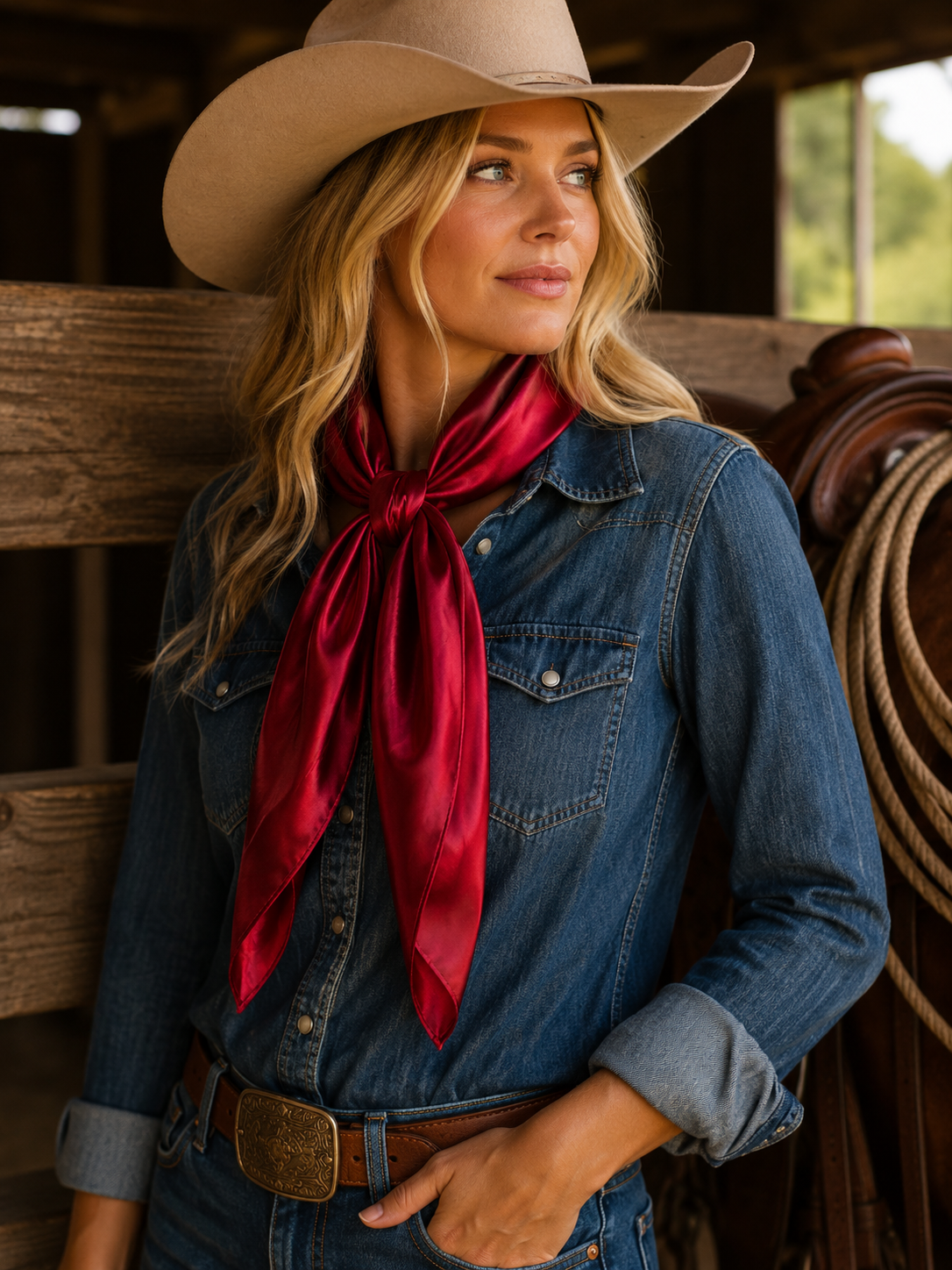 Red wild rag