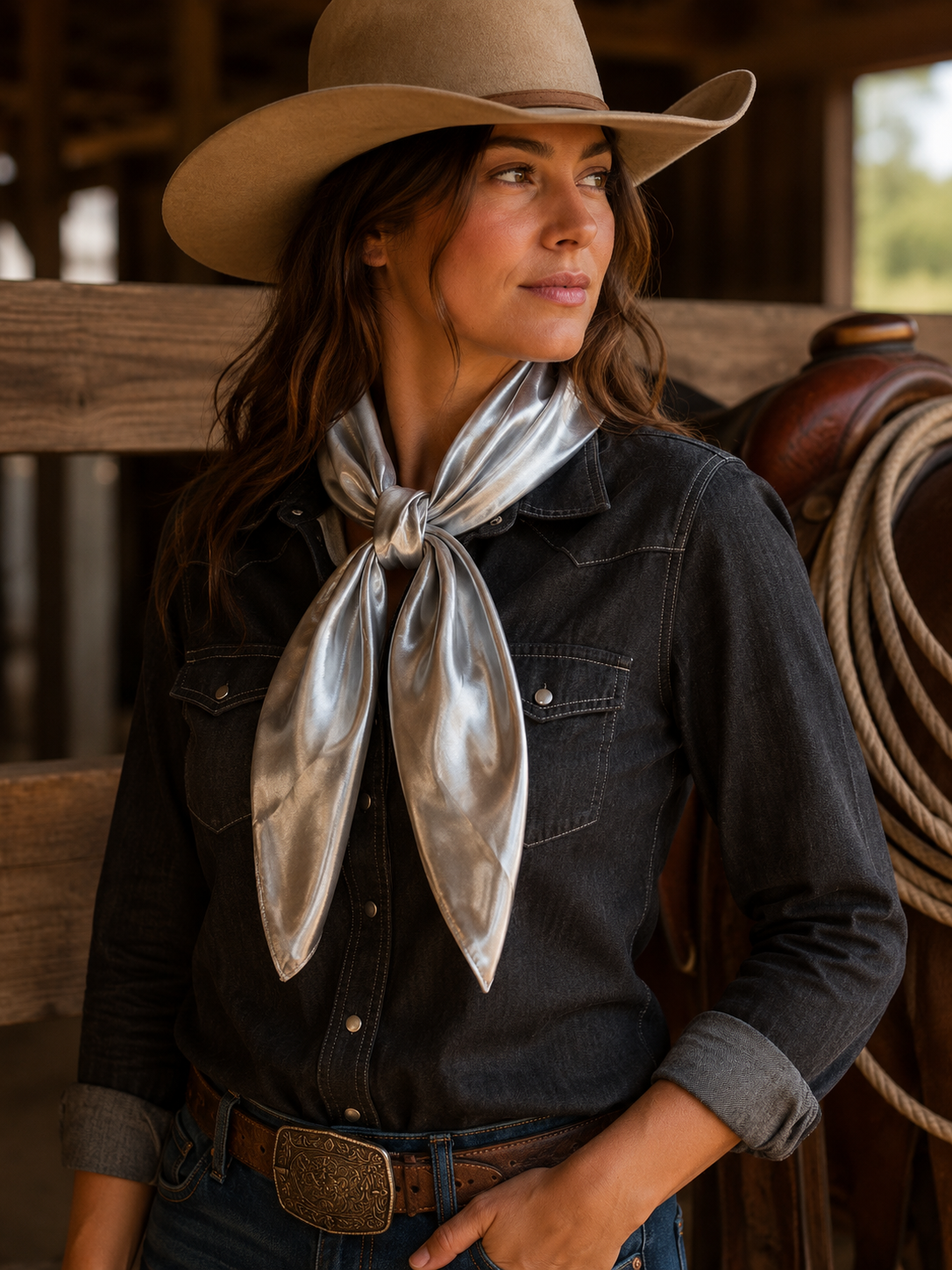 Silver wild rag
