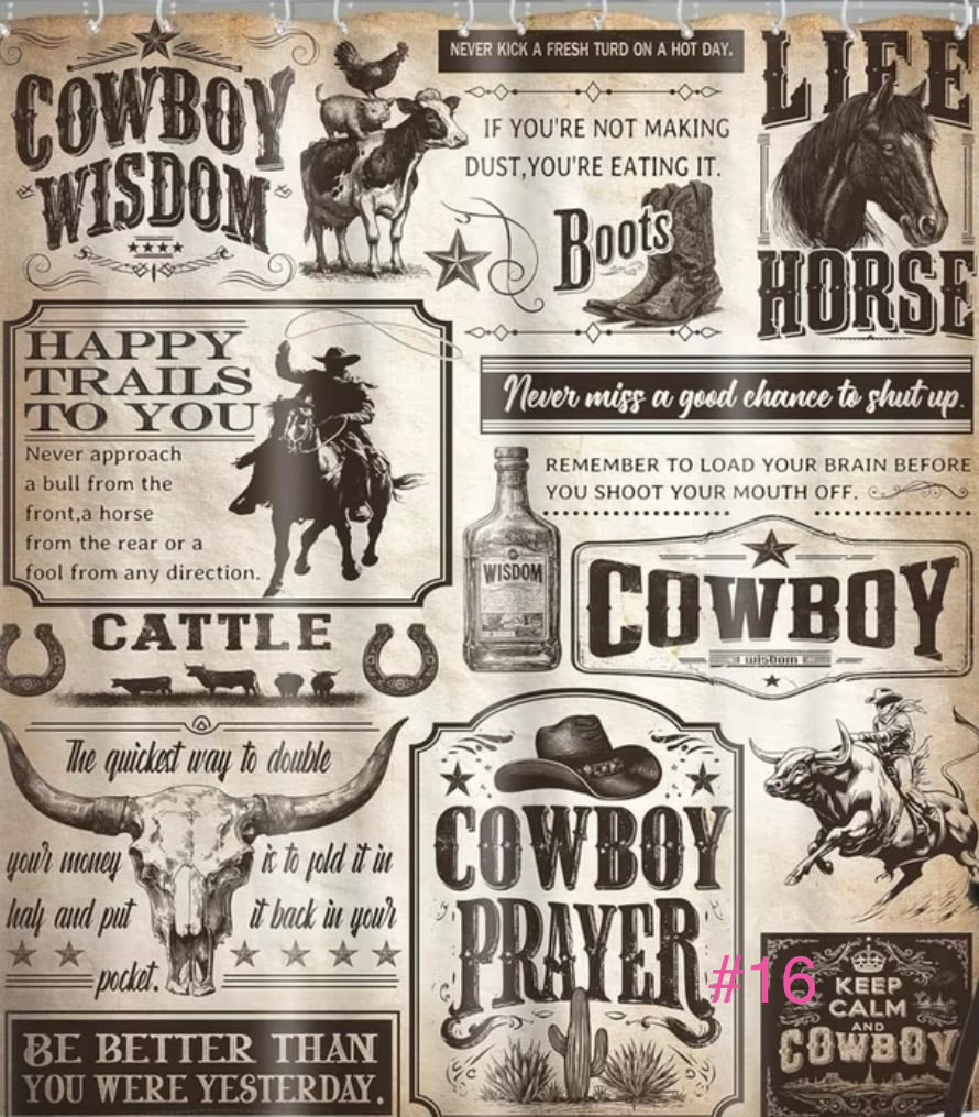 Western Shower curtains