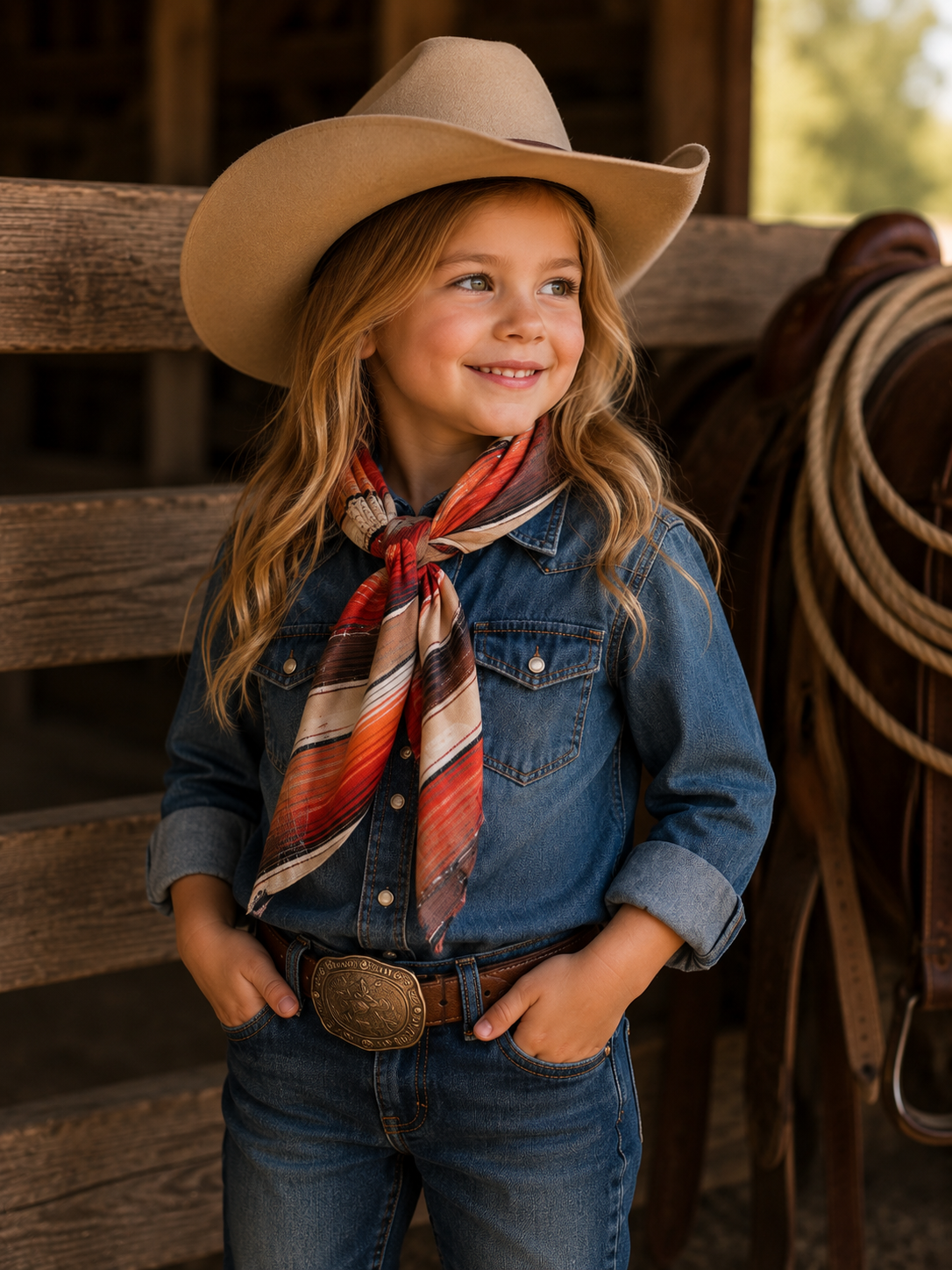 Kids serape wild rag