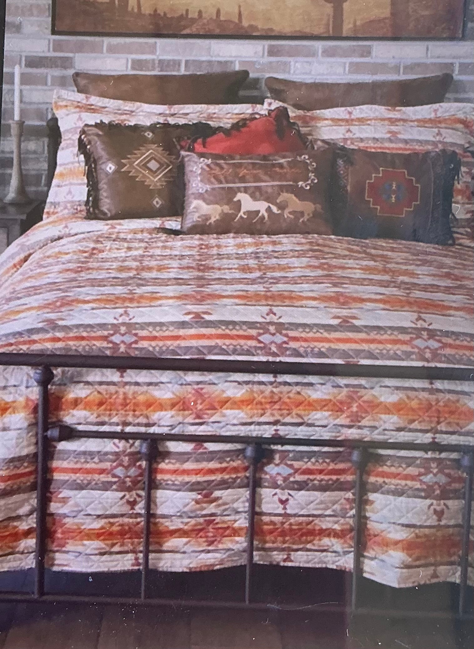 Wrangler Amarillo sunset king bedspread