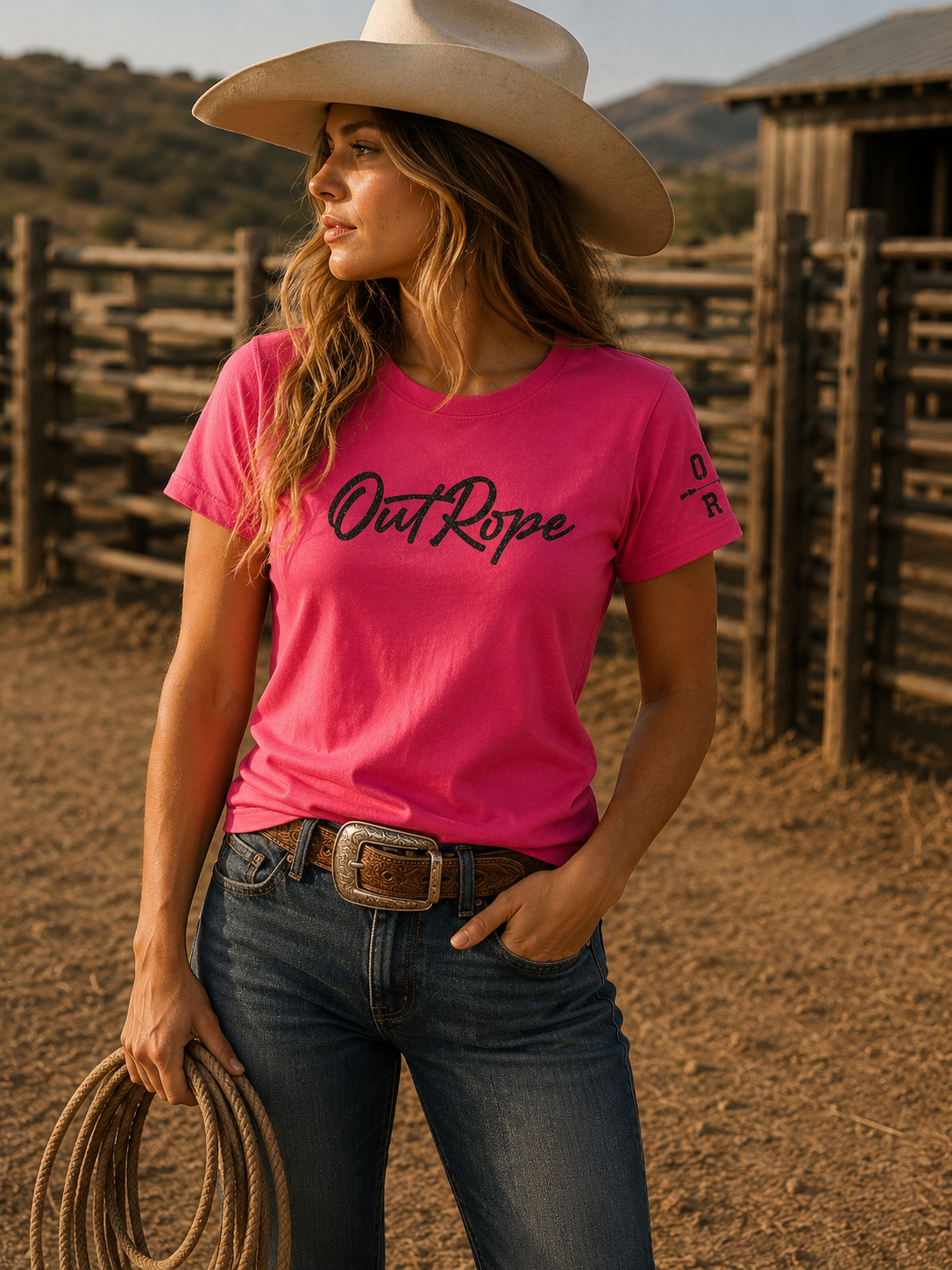 Pink OutRope Tee