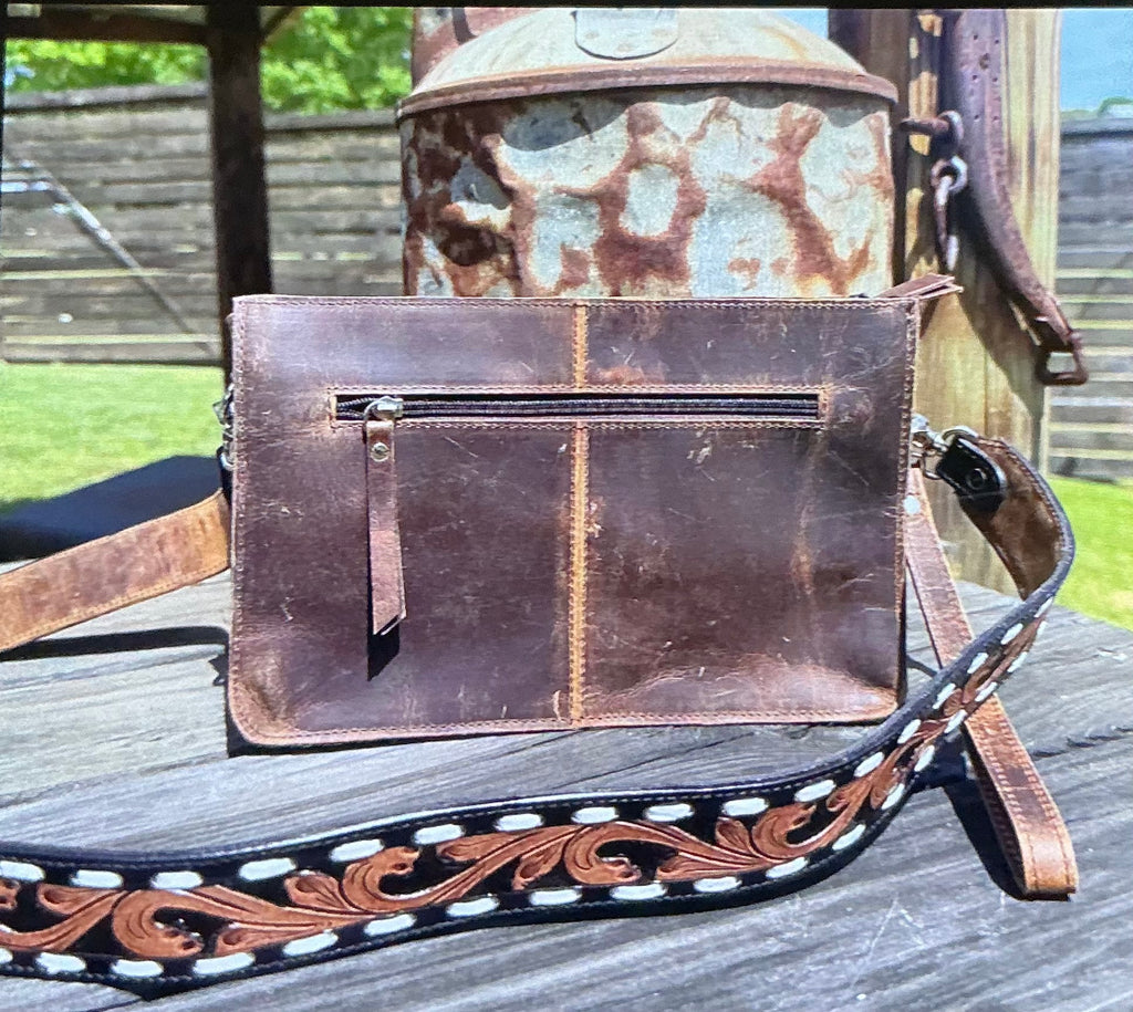 Tooled handbag