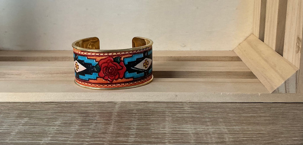 Painted bracelet cuff