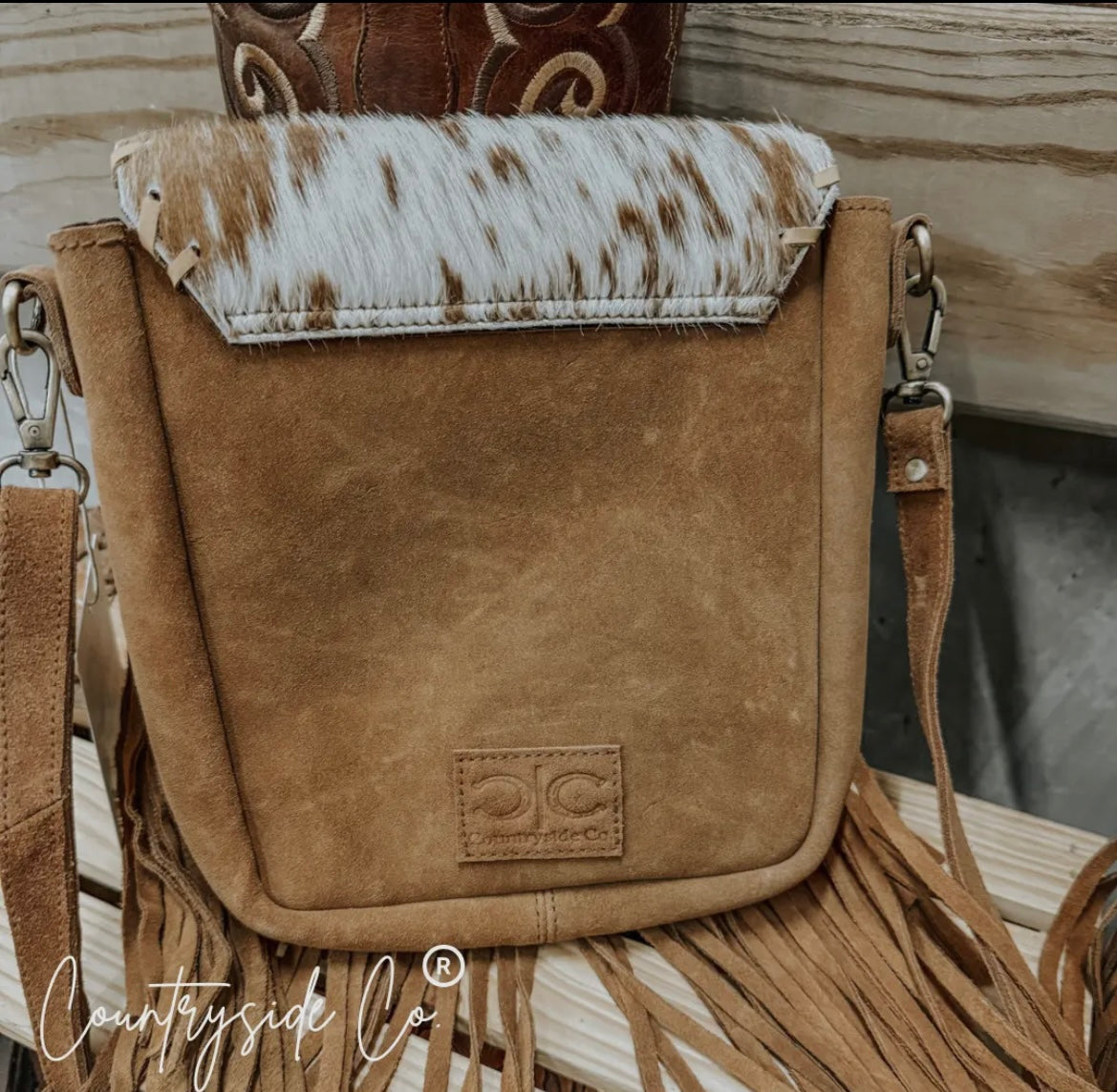 Bessie cowhide tassel