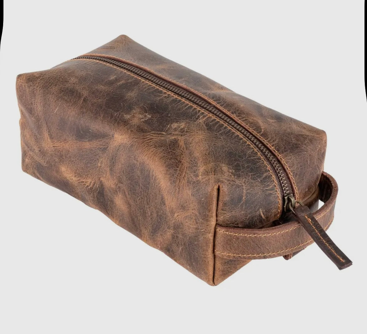 Leather Toiletry Bag