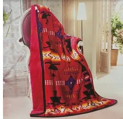 Red Sherpa Throw