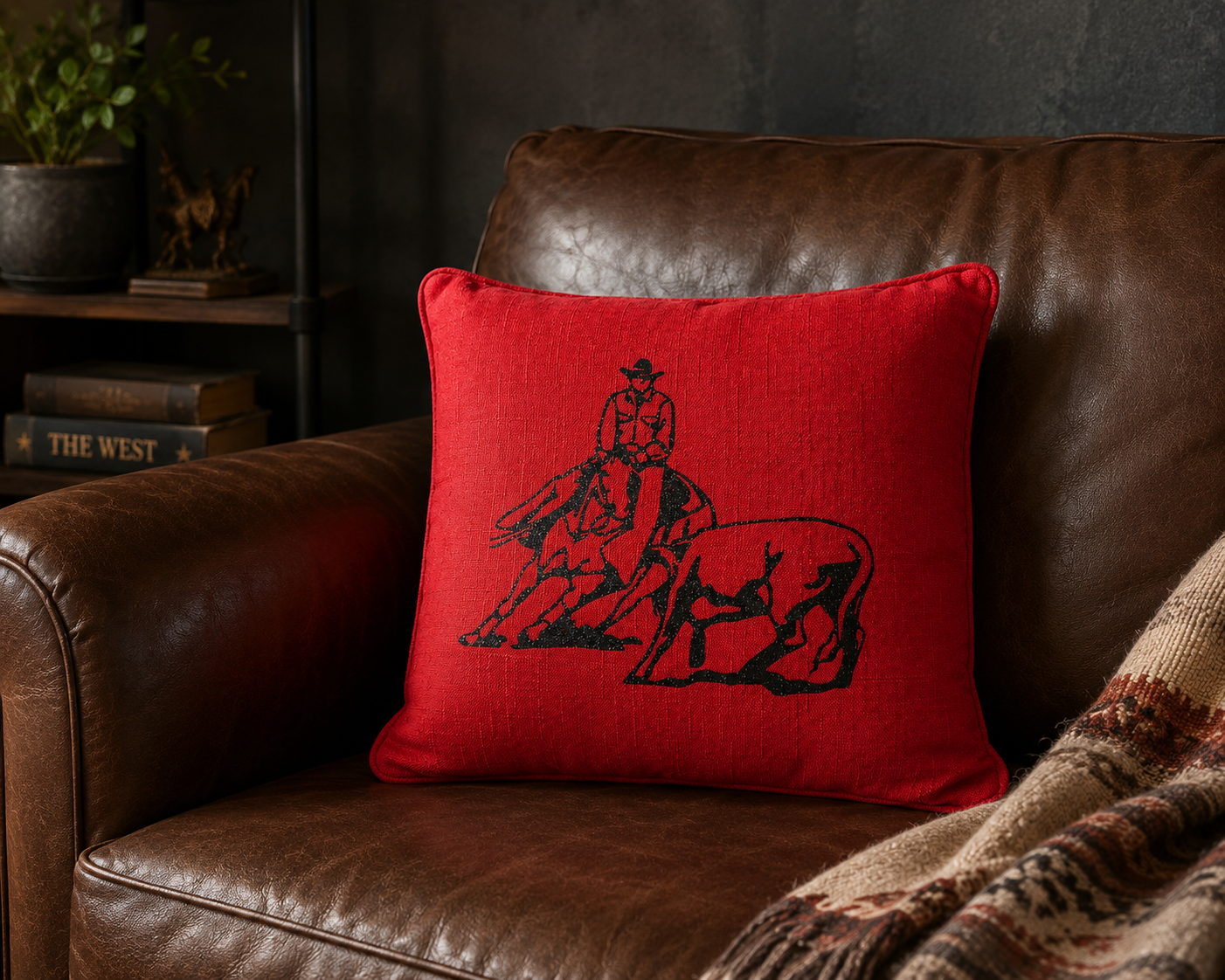 Cutting horse cushion